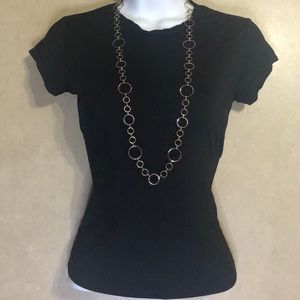 Banana Republic Black Nylon Tee - Size XS